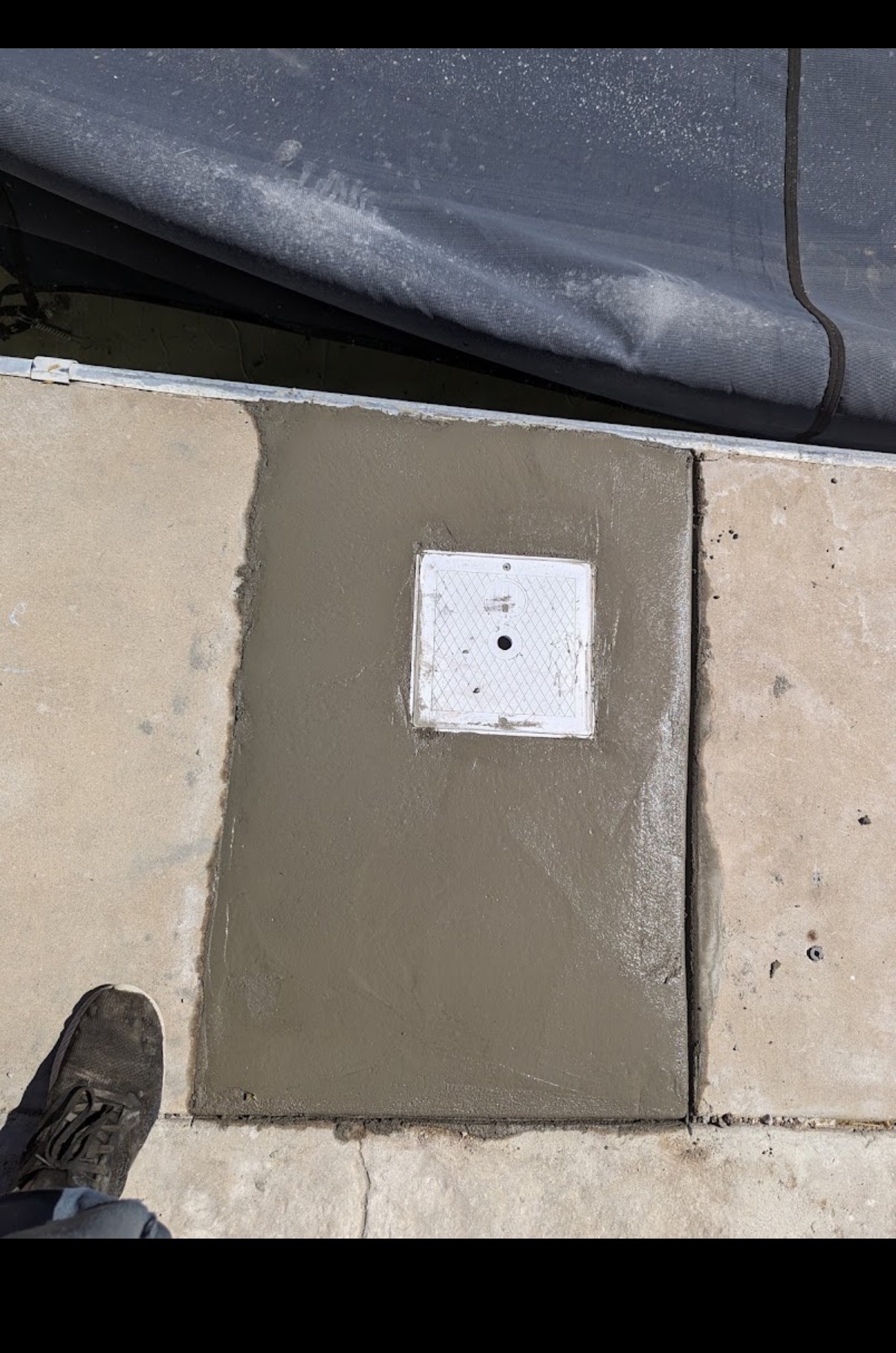Skimmer concrete repair