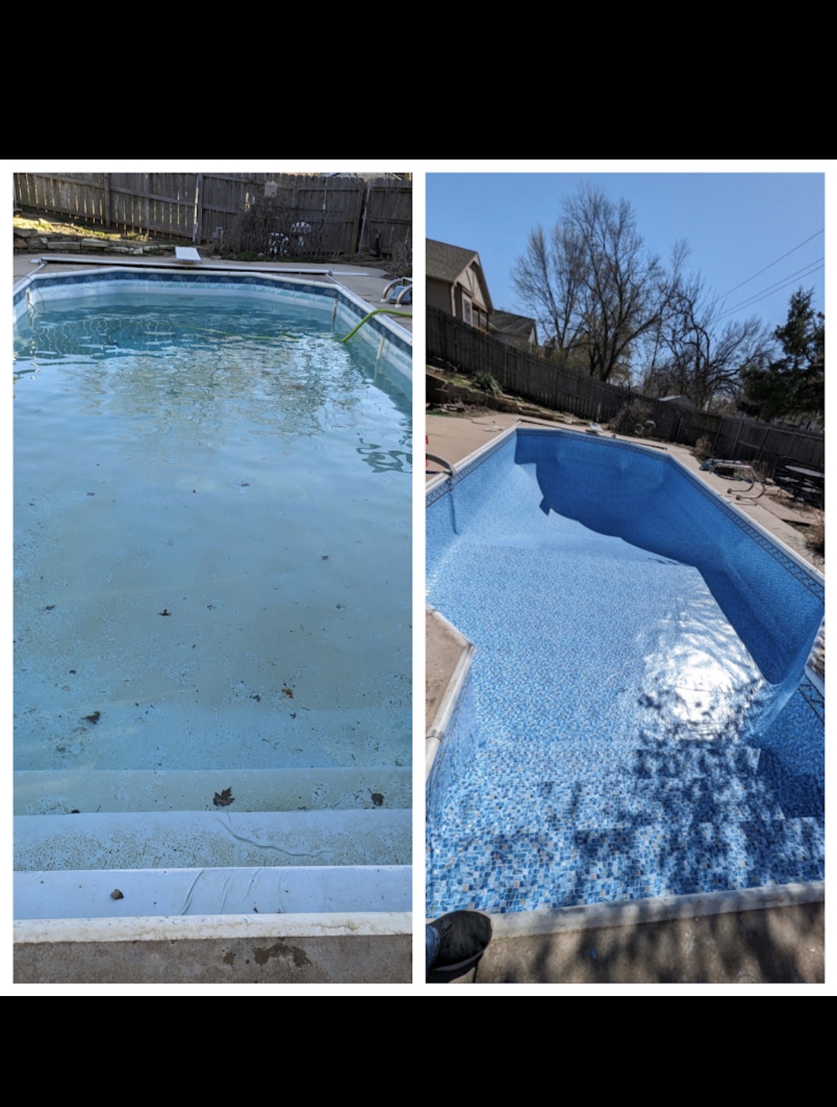 Resurfacing & mosaic liner upgrade