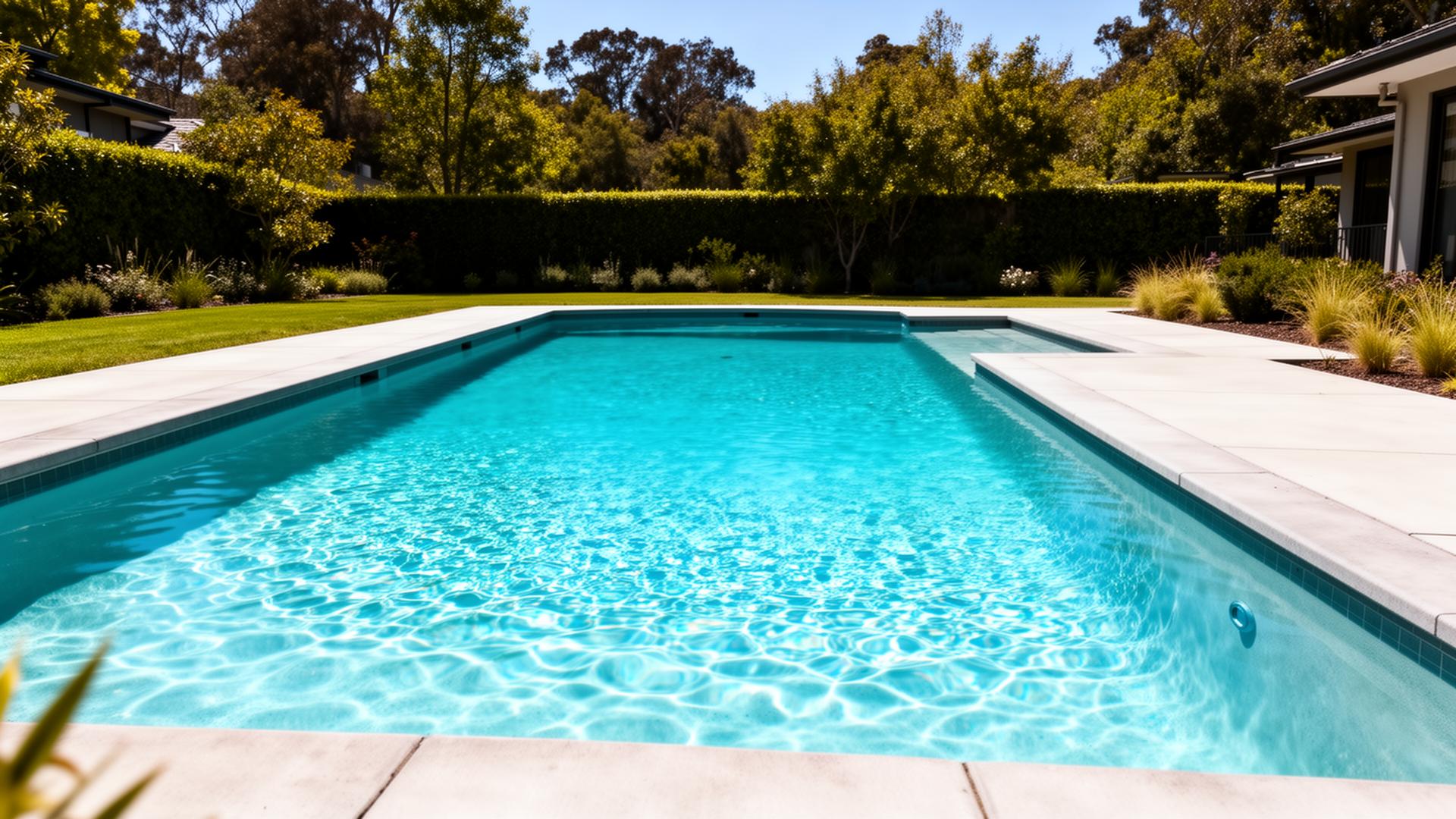 Crystal clear residential pool